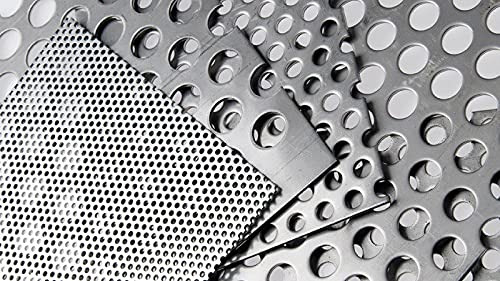 Aluminium Lochblech RV 10-15, t=1.5mm AlMg Platten Alu Blech Zuschnitt Feinblech wählbar Wunschmaß möglich 300x500mm von Evek