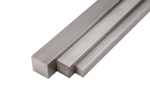 Edelstahl Vierkant stab 16mm 1.4301 Quadratstab V2A 304 Stange Vollmaterial 0.33 Meter von Evek