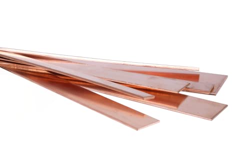 Kupfer Blechstreifen Flachstange 50x2mm Blech Streifen Zuschnitt 1 Meter von Evek