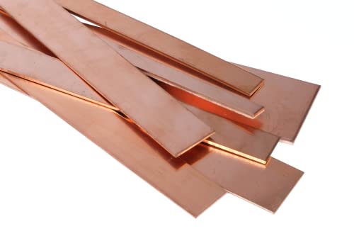 Kupfer Blechstreifen Stange Flachstange 30x1.5mm Blech Streifen Zuschnitt 0.5 Meter von Evek