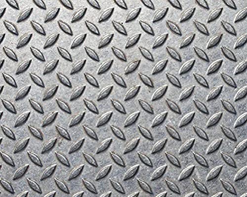 Stahl Riffelblech 3/4.5mm Eisen Platten S235 Tränenblech wählbar Zuschnitt Wunschmaß möglich 100x300mm von Evek