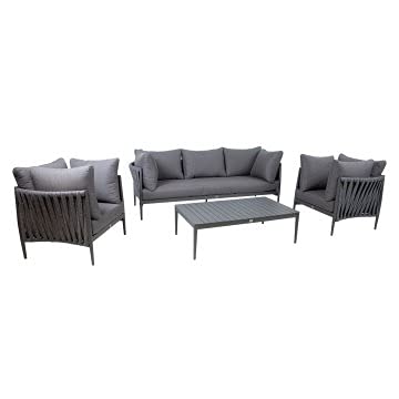 Evelekt AS Garden Furniture Set Bremen Table, Sofa, 2 Chairs, Grey Evelekt AS Garden Furniture Set Bremen Table, Sofa, 2 Chairs, Grey von Evelekt AS