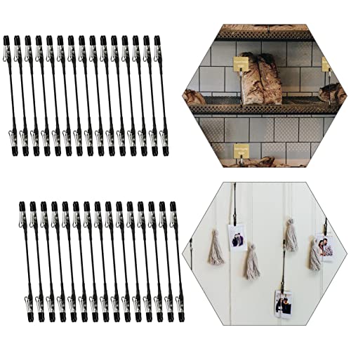 Evemodel 30 Stück Doppelköpfige Krokodilklemme Mit Gummiabdeckung Klammer mit Draht zum basteln und dekorieren DIY Handwerk Clip von Evemodel