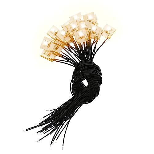 Evemodel 20 Stück warm weiß SMD LED 3528 Modell Hausbeleuchtung Lampe Leuchte 10x10mm mit Kabel 20cm Evemodel 20 Stück warm weiß SMD LED 3528 Modell Hausbeleuchtung Lampe Leuchte 10x10mm mit Kabel 20cm von Evemodel