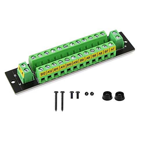 Evemodel Stromverteiler 10A 2 Eingänge 2*12 Ausgänge Verteilermodul für DC AC Spannung Power Distribution Board (1 Set) von Evemodel