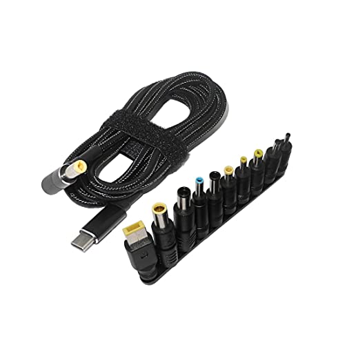 Evenden 100W Typ C Laptop Netzteil Anschlussstecker USB Typ C zu Universal Laptop Ladebuchse Ladekabel Kabel 1,8M von Evenden