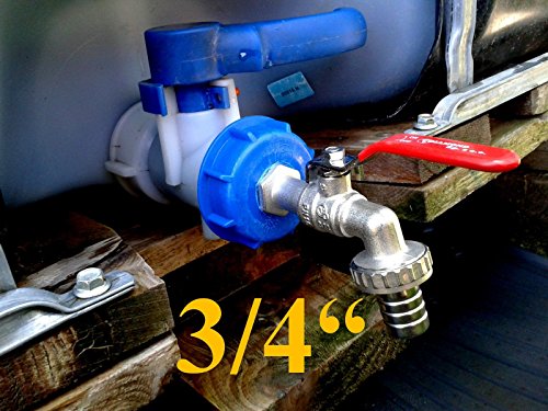 IBC Auslaufhahn 11299, 3/4", matt, verchromt von Evenes