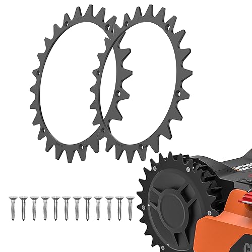 Evenlinkics Mähroboter Rasenmäher-Spikes, für Worx Landroid L, 225 mm Mähroboter-Spikes mit 12 Schrauben, Traktionsverbesserung für Mähroboter. von Evenlinkics