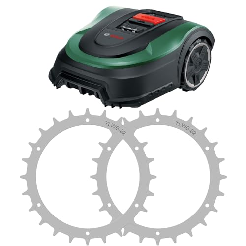 Evenlinkics Mähroboter Spikes für Bosch Indego mähroboter, 170 mm mähroboter Spikes mit 12 Schrauben，Entgratet，Traktionsverbesserung für Roboter Rasenmäher. von Evenlinkics