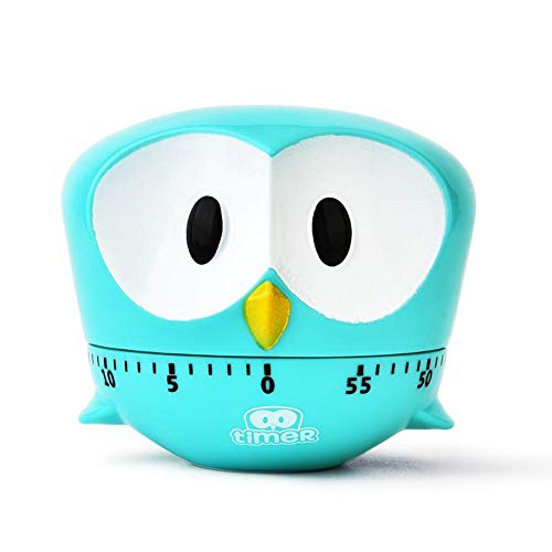 Eule Küchentimer, Cartoon Big Eye Eagl 60 Minuten Zeit Erinnerung Verwalten Mit Alarmfunktion, Küche Mechanisch Backen Kochen Countdown-Uhr von Evenlyao