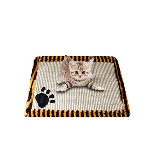 Evenlyao Katzenkratzbrett Sisal Pappe Groß Stabil Kratzbrett Für Katzen Kratzbretter Katze Sisal Sisal Kratzmatte Kratzteppich Wellpappe Kratzmatten Kratzlounge Kratzspielzeug Mit Katzenminze 45×30cm von Evenlyao