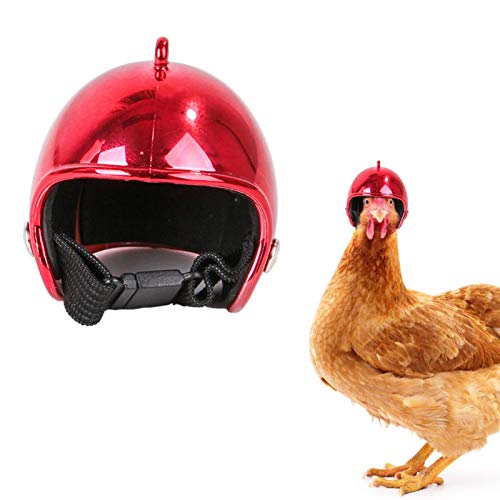 Huhn Helm Haustier Hut Lustige Haustier Vogel Ente Wachtel Hut Kopfbedeckung Haustier Hühnerhelm Vogelkopf Helm Lustiger Schutzhelm Für Huhn von Evenlyao