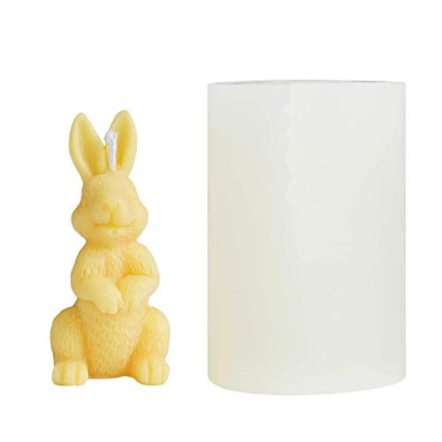 Silikon Süßigkeiten Bunny Silikonfor Kerzen Gießen Formen 3D Silikon Kaninchen Dekorative Form Oster Kaninchen Tiermodellierung von Evenlyao