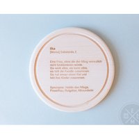 Frühstücksbrett "Mama" | Definition Geburtstag Kunstdruck Beste Mutti Schneidebrett Vesperbrett Brotbrett von EventMentsGbR