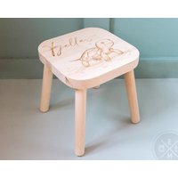Kinder Hocker Mit Eingraviertem Namen | Kinderstuhl Holzhocker Spieltisch Kinderzimmer Kind Geschenk Geburt Kinder Hocker Mit Eingraviertem Namen | Kinderstuhl Holzhocker Spieltisch Kinderzimmer Kind Geschenk Geburt von EventMentsGbR