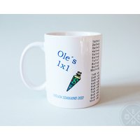 Personalisierte Schulkind Kindertasse Mit Dem 1x1 | Jahreszahl Einschulung Einschulungsgeschenk Tasse von EventMentsGbR