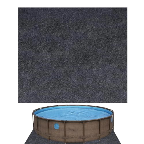 Eventerde 183cm Pool Liner Pad Quadrat Pool Unterlage Poolmatte En Filz Poolunterlage rutschfeste Unterlage Oberirdische Poolfolie Schutz Der Schwimmbadauskleidung von Eventerde