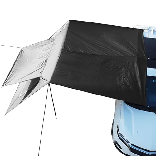 Eventerde Car Awning Camping - Winddichte Picknickmarkise | Sonnenschutz Auto Markise Klappbar Mit Netz Für Outdoor Camping Garten Parkplatz Angeln Picknick von Eventerde