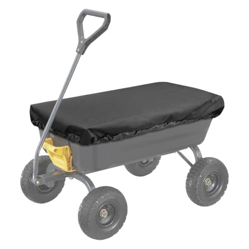 Eventerde Einkaufswagen Abdeckung Oder Wagenabdeckung - Abdeckung für Gartenwagen | UV-Beständige wasserdichte Aufbewahrungsabdeckung Für Garten Hof Scheune Rasen Und Transportwagen von Eventerde