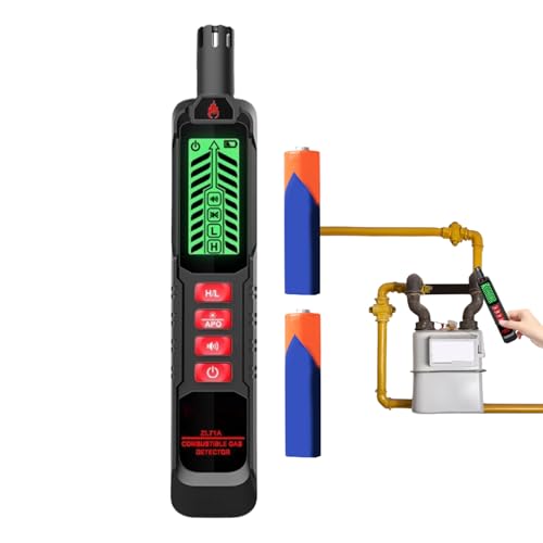 Eventerde Gasleck Detektor,Ortungsgerät Zur Leckquellendetektion - Praktischer Handgasdetektor Mit Display Für Innenräume Zu Hause, Auto, Restaurant Und Hotel Küche von Eventerde