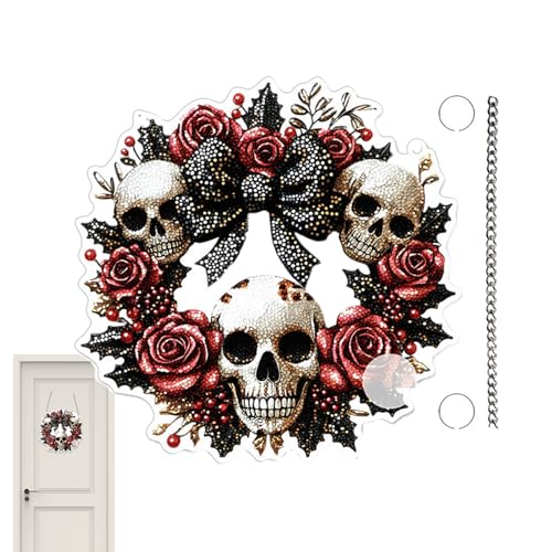 Eventerde Halloween Türschild Deko, Rundes Halloween Türschild Aus Acryl, Gothic Festdekoration Hängbar Deko Für Schlafzimmer Vordach Wand Landhausstil Kamin Fenster Eventerde Halloween Türschild Deko, Rundes Halloween Türschild Aus Acryl, Gothic Festdekoration Hängbar Deko Für Schlafzimmer Vordach Wand Landhausstil Kamin Fenster von Eventerde