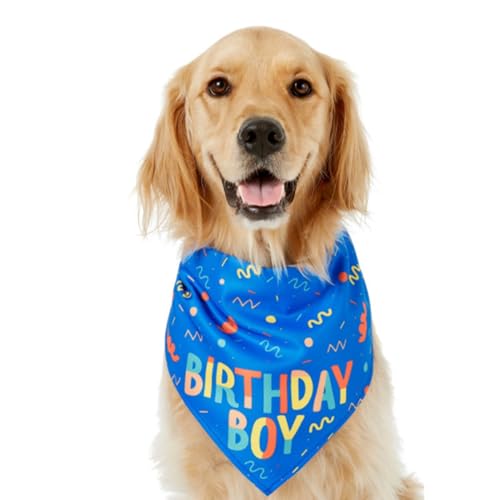Eventerde Halstücher für Hunde | Dreieckige Bandanas Geburtstag Knochen Spielzeug für Haustiere | Dreieckstuch weich Knochen niedlich verstellbar Frühling Welpen von Eventerde