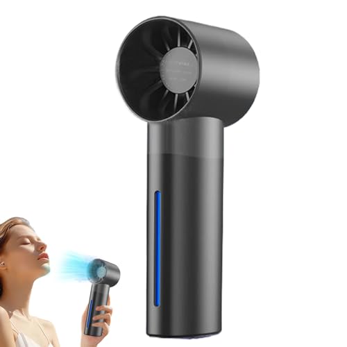 Eventerde Handheld Ventilator mit Sprühfunktion - Tragbarer Handfächer Mit Sprühnebel | Gerät mit Digitalanzeige zur Kühlung mit 35ml Wassertank für Pendeln Wohnheim Lesen Angeln von Eventerde