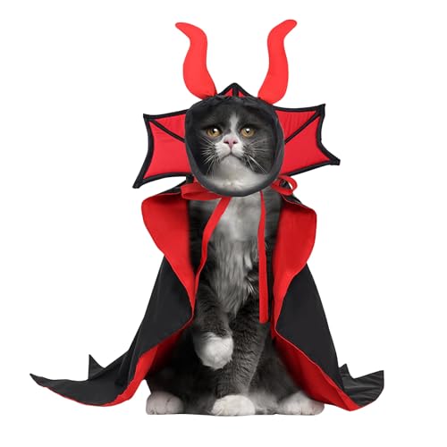 Eventerde Haustier Kostüm,Halloween Umhang Cape Hut | Kleidung Niedliche Festliche Cosplay Requisiten Für Reisen Dekoration Outdoor Party Festival Welpen Eventerde Haustier Kostüm,Halloween Umhang Cape Hut | Kleidung Niedliche Festliche Cosplay Requisiten Für Reisen Dekoration Outdoor Party Festival Welpen von Eventerde