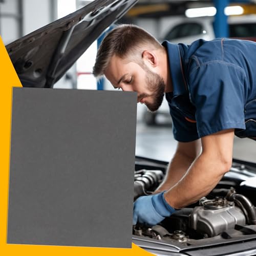 Eventerde Hochtemperatur Dichtungsmaterial,6er Pack Flüssigdichtung - Hitzebeständige Dichtungsplatte 38 X 30 cm für Auto Kfz Reparatur Rasenmäher Motorrad Motor,Für Fahrzeug Motor Motorrad Auto von Eventerde