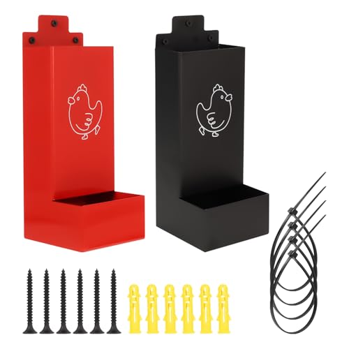 Eventerde Hühner Grit Futterautomat - 2er Set Gritspender,Automatischer Futterautomat Für Hühner Für Innenbereich Außenbereich Weide Garten von Eventerde