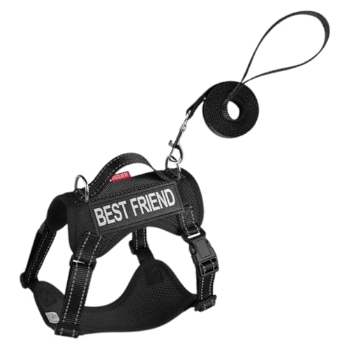 Eventerde Hundegeschirr Set | Ausbruchssicheres Verstellbares Katzen Geschirr Mit Weichem Mesh Und Reflektierendem Streifen - Leichtes Fluchtsicheres Zubehör Mit Reflektierendem Streifen Und von Eventerde