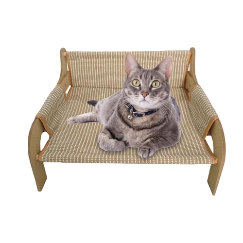Eventerde Katzen Hängematte | Erhöhtes Haustiersofa Katzenliege,Atmungsaktives Möbelstück Kühlliege Für Sommer Wohnzimmer Schlafzimmer Hundesofa Für Kätzchen Kleine Hunde Eventerde Katzen Hängematte | Erhöhtes Haustiersofa Katzenliege,Atmungsaktives Möbelstück Kühlliege Für Sommer Wohnzimmer Schlafzimmer Hundesofa Für Kätzchen Kleine Hunde von Eventerde
