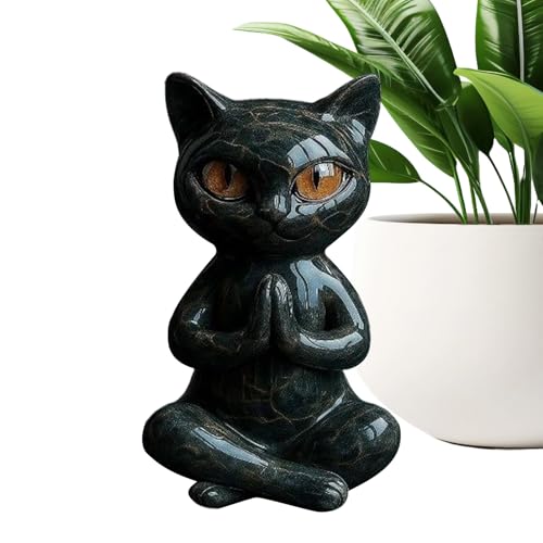 Eventerde Katzenfigur,Yoga-Pose Katzen Figur - Deko Figur Für Sideboard TV Schrank Küche Bücherregal Schlafzimmer Wohnzimmer Eventerde Katzenfigur,Yoga-Pose Katzen Figur - Deko Figur Für Sideboard TV Schrank Küche Bücherregal Schlafzimmer Wohnzimmer von Eventerde