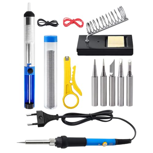 Eventerde Lötkolben | 60W 230V Einstellbares Drahtlötkit | Elektrischer Trimmer für Projekte im Heimwerkerbereich, Arbeiten an Leiterplatten, Bleiglas, Schmuck, Drohnen, Computern, Gitarren, von Eventerde
