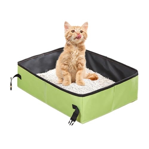 Eventerde Tragbare Katzentoilette | Tragbarer Katzenstreutransporter | Leckdichtes Kompaktes Katzenklo Für Reisen Mit Katzen Auto Camping von Eventerde