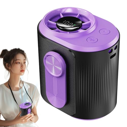 Eventerde Tragbarer Hüftventilator, Tragbarer Persönlicher Nackenventilator, Starker Luftstrom, Mehrstufig Einstellbar, USB-Aufladbar Für Fitnessstudio, Outdoor Und Heiße Tage von Eventerde