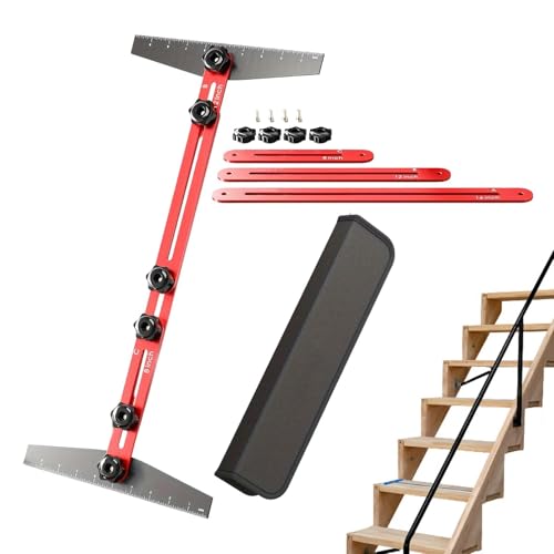 Eventerde Treppenmetervorlage Tool, Treppenmessermessgeräte - Multifunktionales Treppenmesswerkzeug - Faltschelf -Layout -Lieferungen, einstellbare Aluminiumlegierungs -Böden -Schelf -Messzubehör Eventerde Treppenmetervorlage Tool, Treppenmessermessgeräte - Multifunktionales Treppenmesswerkzeug - Faltschelf -Layout -Lieferungen, einstellbare Aluminiumlegierungs -Böden -Schelf -Messzubehör von Eventerde