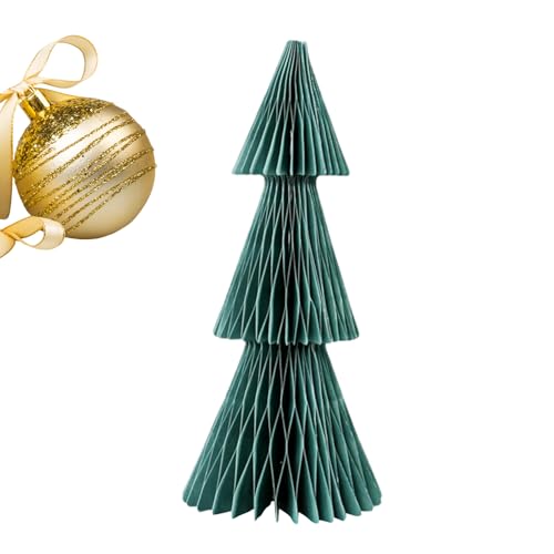 Eventerde Weihnachtsbaum aus Papier | Weihnachtsdekoration aus Wabenpapier, festliche Dekoration, bunt und niedlich, für Esstisch, Party, Wohnzimmer, Schlafzimmer, Bibliothek Eventerde Weihnachtsbaum aus Papier | Weihnachtsdekoration aus Wabenpapier, festliche Dekoration, bunt und niedlich, für Esstisch, Party, Wohnzimmer, Schlafzimmer, Bibliothek von Eventerde