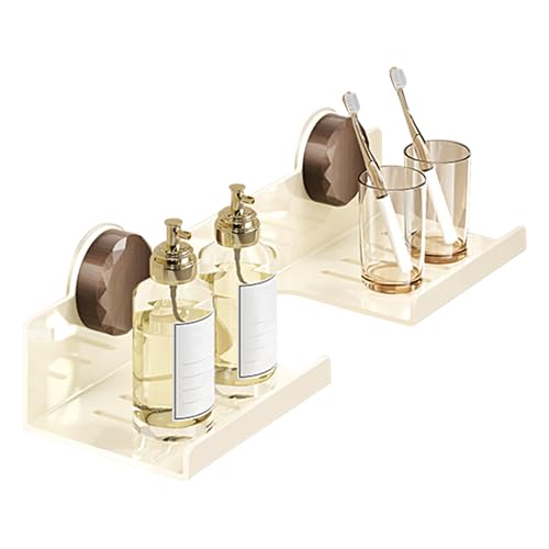 Saugnapf Badezimmerregal 40x11x6cm Wandmontiertes Waschbeckenregal Ohne Bohren Abnehmbares Waschbecken Kohlenstoffstahl Stil Über Dem Wasserhahn Arbeitsplatten Organizer Für Haushalt Kosmetik von Eventerde