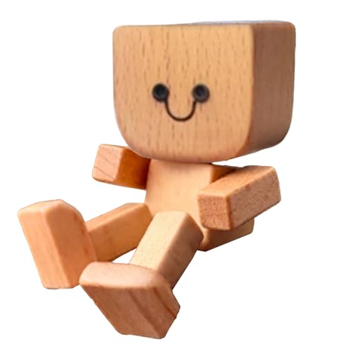 Wackelnder Holzmann Wackelfüße Holzpuppe 8x5cm Action Figure Schüttelmann Armaturenbrettdekoration Holz Wackel Wackelfigur Tischdekoration Für Hotel Roadtrip Fahrzeug Zuhause Büro Geschenk MännerBüro von Eventerde
