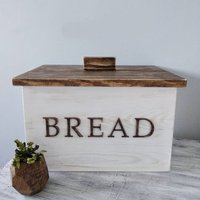 Großer Brotkasten Holz Rustikal Shabby Chic Hochzeit Deko von Eventory