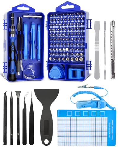 Eventronic 132 in 1 Schraubendreher Set Feinmechanik, Mini Feinmechaniker Werkzeug Set, Werkzeug Set, Torx Bit Präzision Schraubendreher Set für iPhone, Laptop, Computer, Uhren, Tablet, (132 pcs) von Eventronic