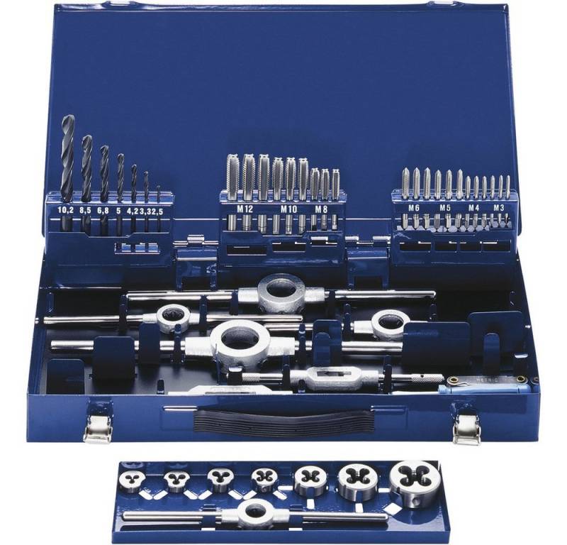 Eventus by Exact Gewindeschneider Eventus by Exact 10721 Gewindeschneidsatz 49teilig HSS metrisch M3, M4 von Eventus by Exact