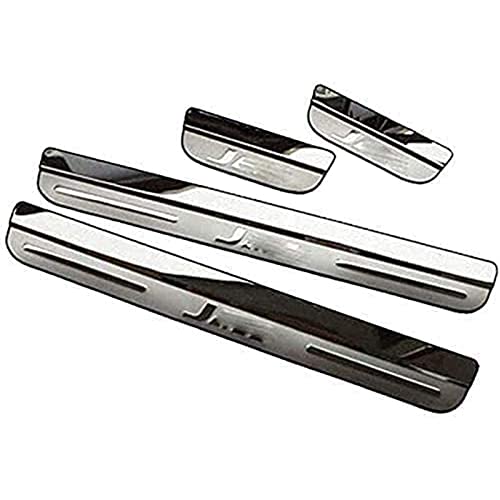 4 Stück Auto Edelstahl Türschweller Protector Für Hon-da Jazz 2008 2009 2010 2011 2012 2013 2014 2015 2016 2017, Einstiegsleisten Schutzleiste AntiKratz Schwelle Abdeckung Auto Styling Zubehör von Ever TA