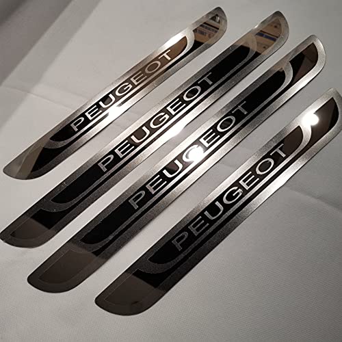 4 Stücke Auto Einstiegsleisten Für Peu-geot 308 208 508 207 3008 2008 307, Edelstahl Türschwelle Scheuerschutz, Schwellen Styling Aufkleber Dekorations Zubehör von Ever TA