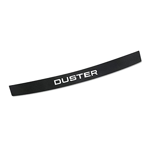 Auto Kohlefaser Heckstoßstangenschutz für Ren-ault Dacia Duster Logan SANDERO Jogger Spring, Kofferraum Schutzbrett Ladekantenschutz Anti-Kratz Dekoration Aufkleber Styling Zubehör von Ever TA