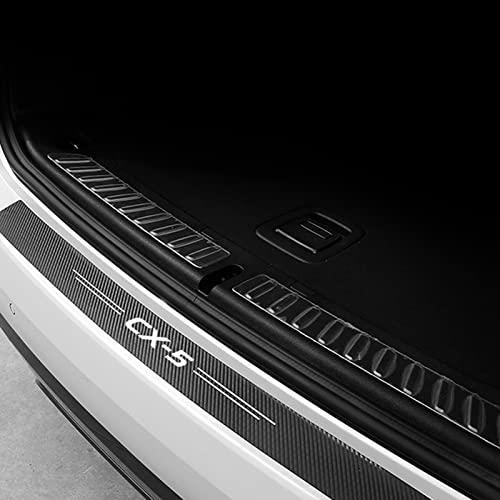 Auto Stoßstangenschutz Aufkleber für Maz-da CX5 CX 5 CX-5 2012-2022, Kohlefaser Kofferraum Einstiegsleiste Anti-Scratch Ladekantenschutz Folie Styling Zubehör von Ever TA