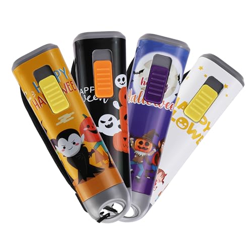 EverBrite 4 Stück Taschenlampe mit Kordel, LED kleine Taschenlampe 1W mit 3 AAA Batterien, Geschenke Mitgebsel von EverBrite