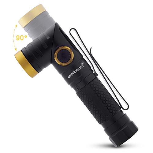 Everbeam E90 LED-Taschenlampe, 600 Lumen, taktische Taschenlampe (Batterie nicht im Lieferumfang enthalten) von Everbeam