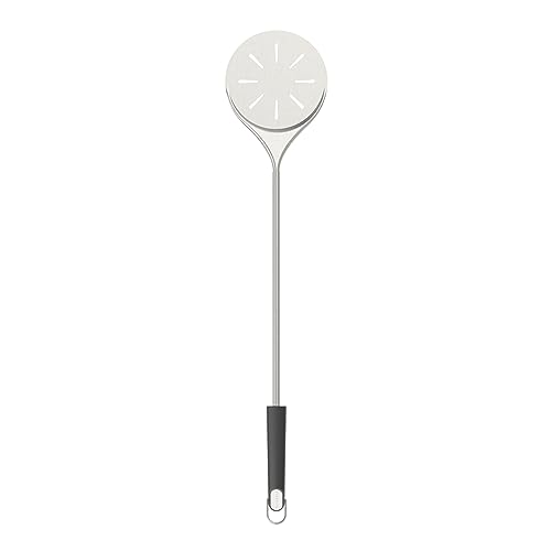 Everdure Pizzaschieber aus Edelstahl, 16,5 cm Durchmesser, langer Griff, antihaftbeschichtet, leicht, perforiertes Design, unverzichtbar für Pizzaofenbesitzer, Köche, Köche, Bäcker Everdure Pizzaschieber aus Edelstahl, 16,5 cm Durchmesser, langer Griff, antihaftbeschichtet, leicht, perforiertes Design, unverzichtbar für Pizzaofenbesitzer, Köche, Köche, Bäcker von Everdure